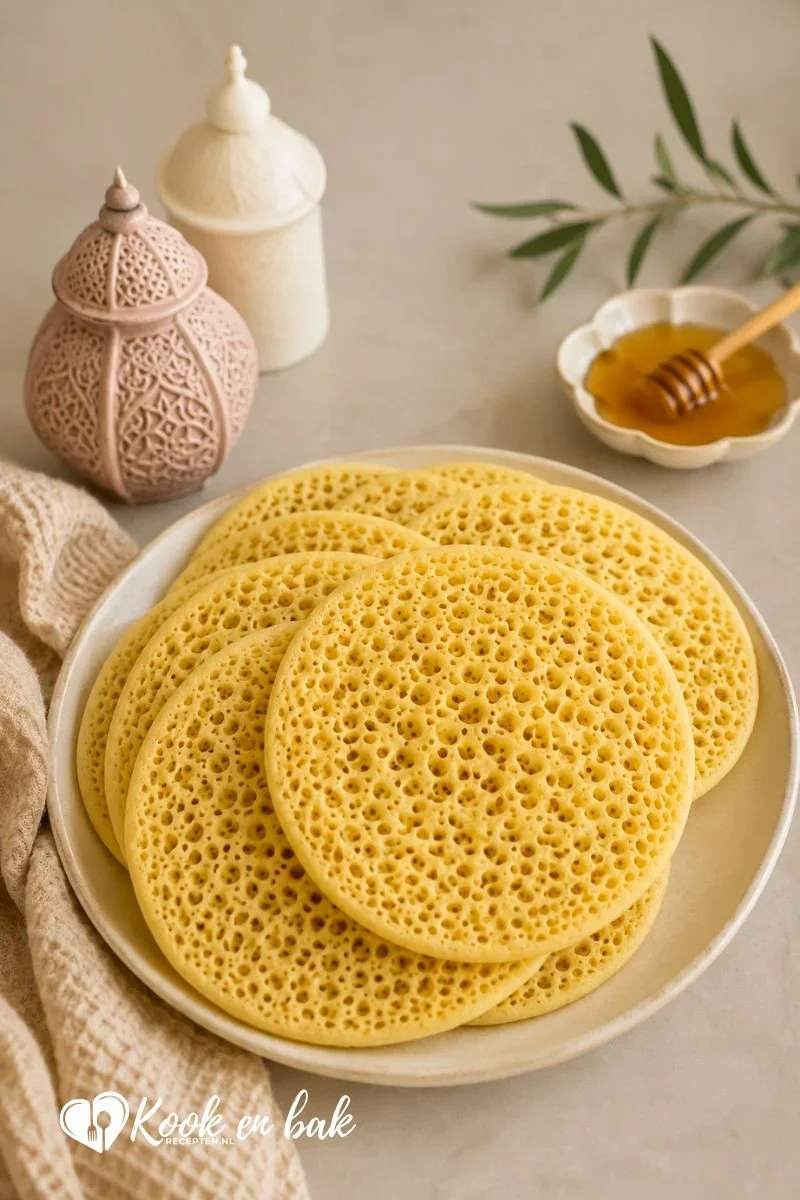 Baghrir, dé Marokkaanse 1000 gaatjes pannenkoek www.kookenbakrecepten.nl