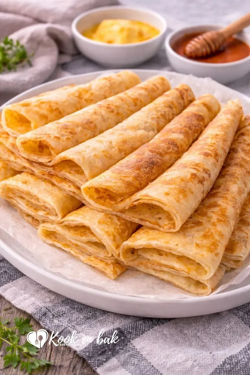 Recept voor Msemmen (Marokkaanse Pannenkoeken) www.kookenbakrecepten.nl