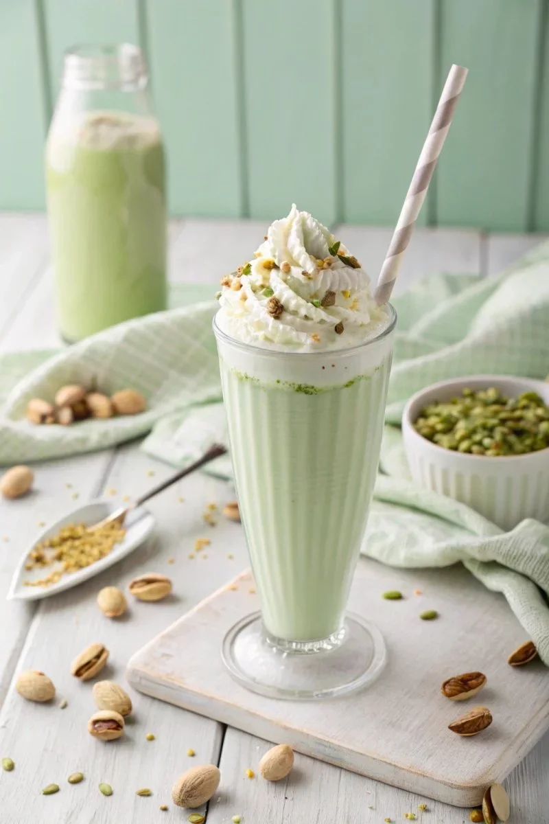 pistache milkshake www.kookenbakrecepten.nl