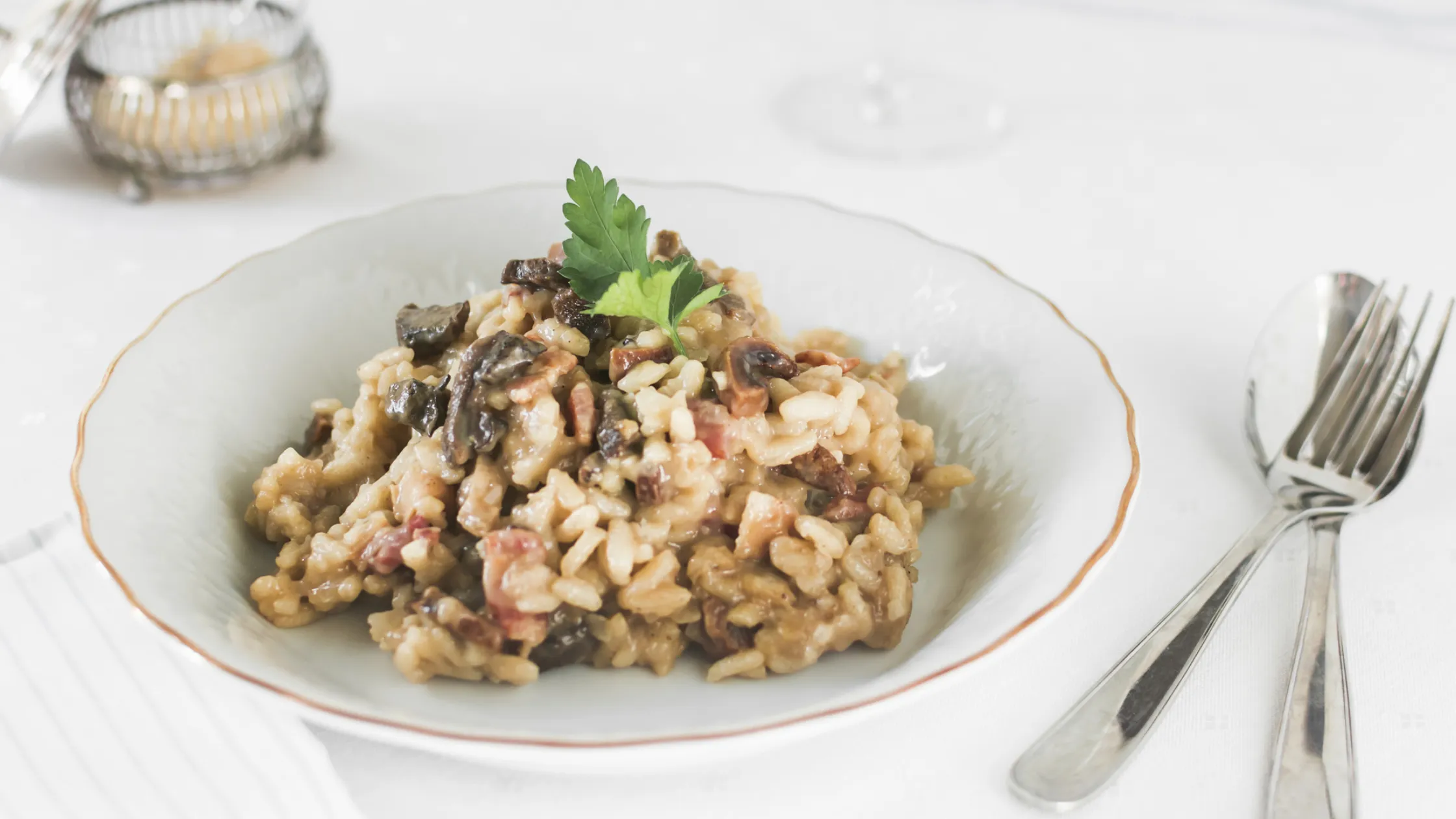 risotto met paddenstoelen