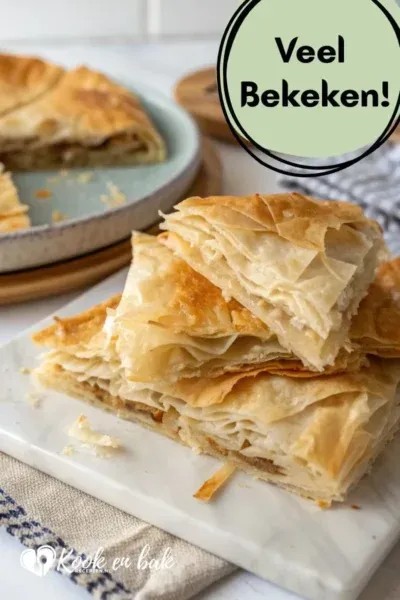Zelf Filodeeg Maken voor Baklava – Eenvoudig Recept www.kookenbakrecepten.nl vb