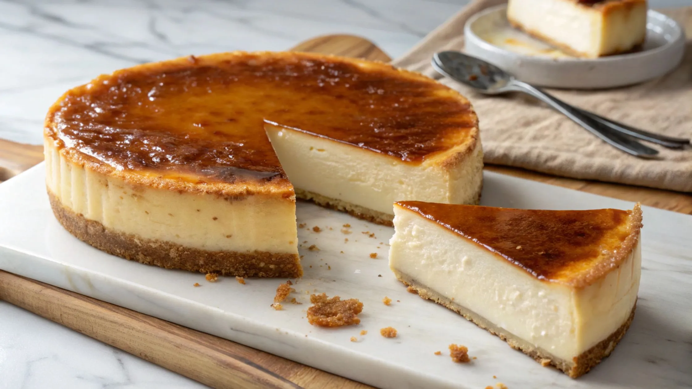 Creme Brulee Cheesecake Romig en Knapperig