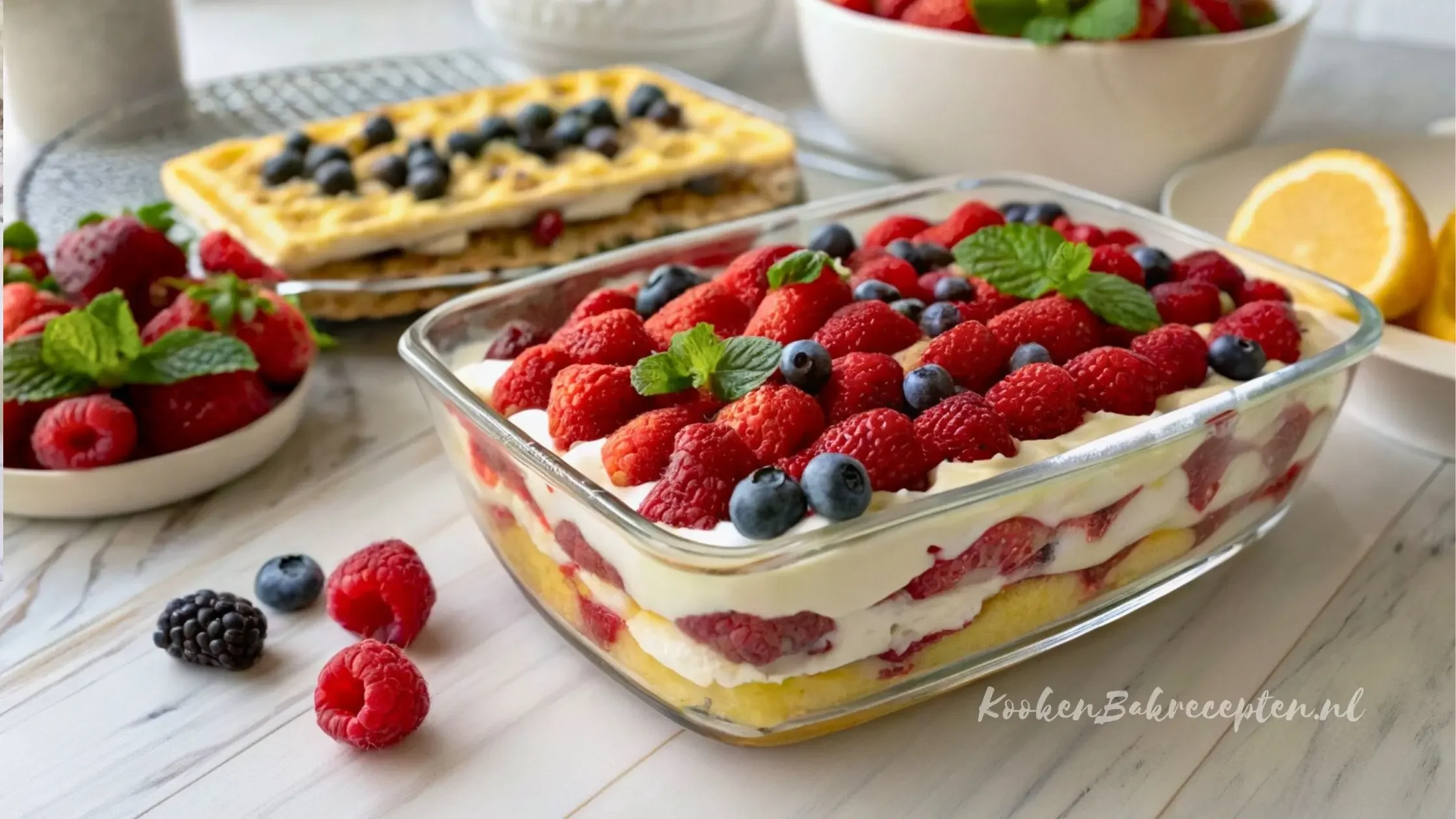 No-Bake Wafellasagne