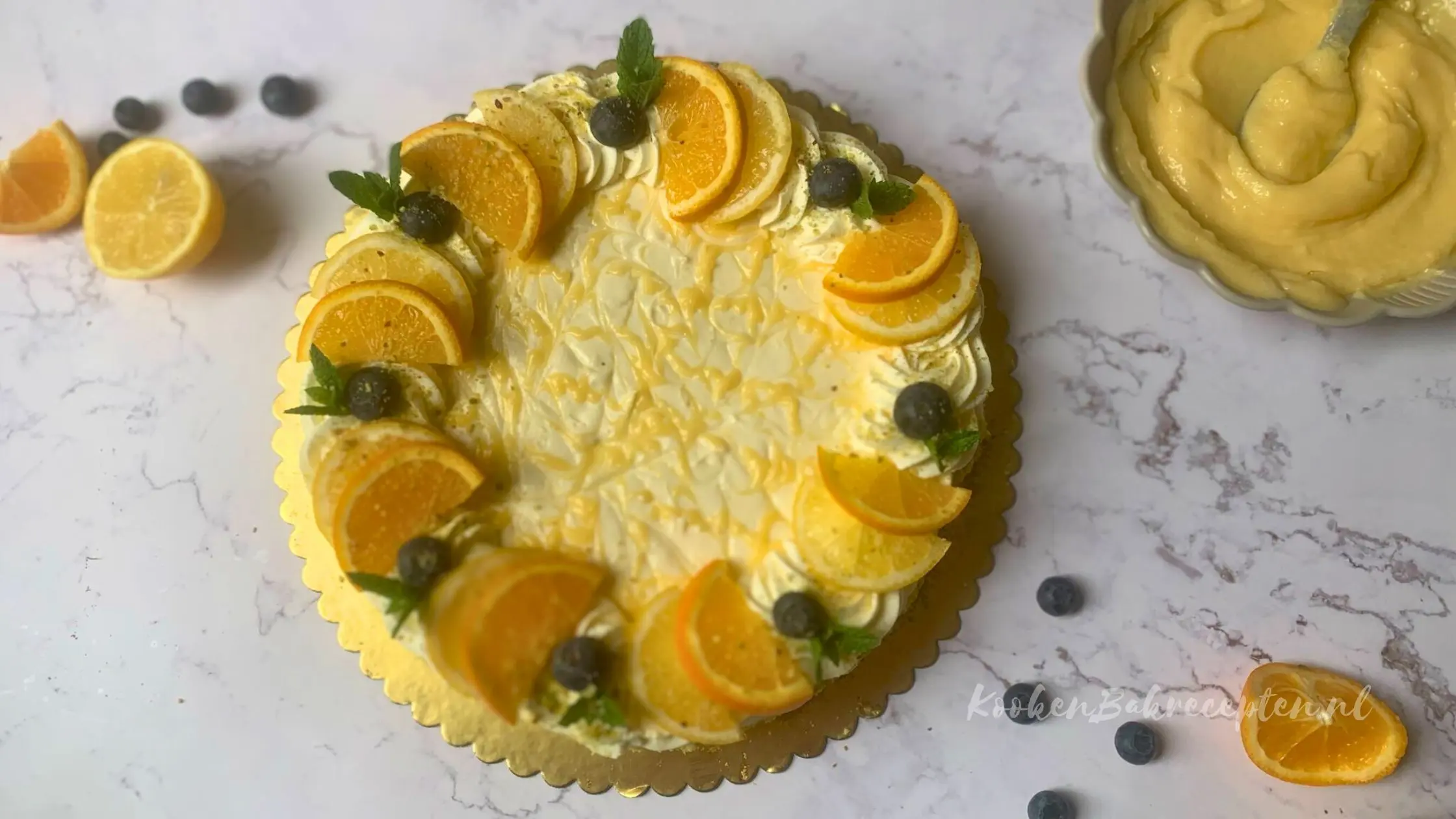 No Bake Citroen Cheesecake zonder Gelatine