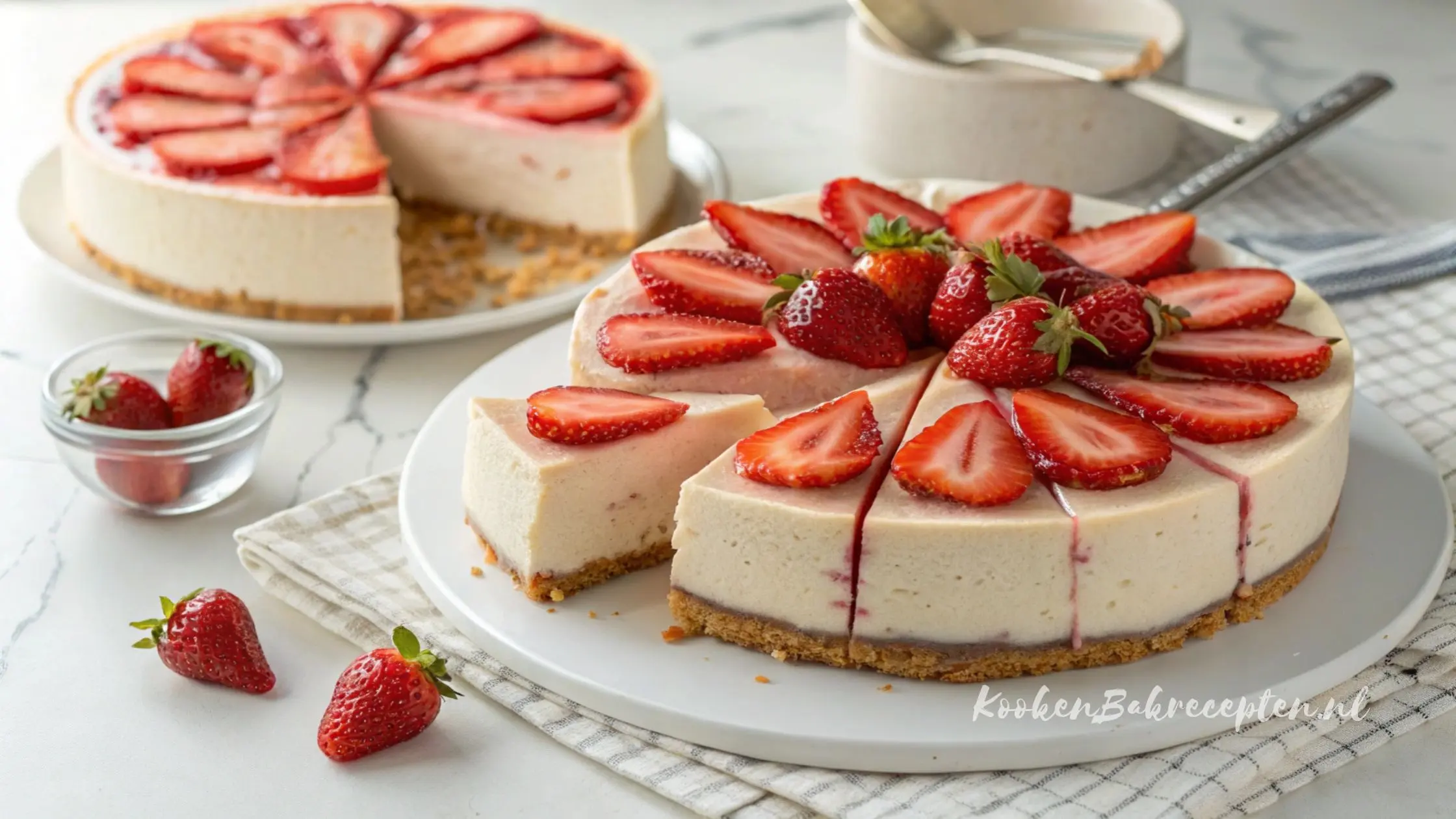 aardbeien cheesecake