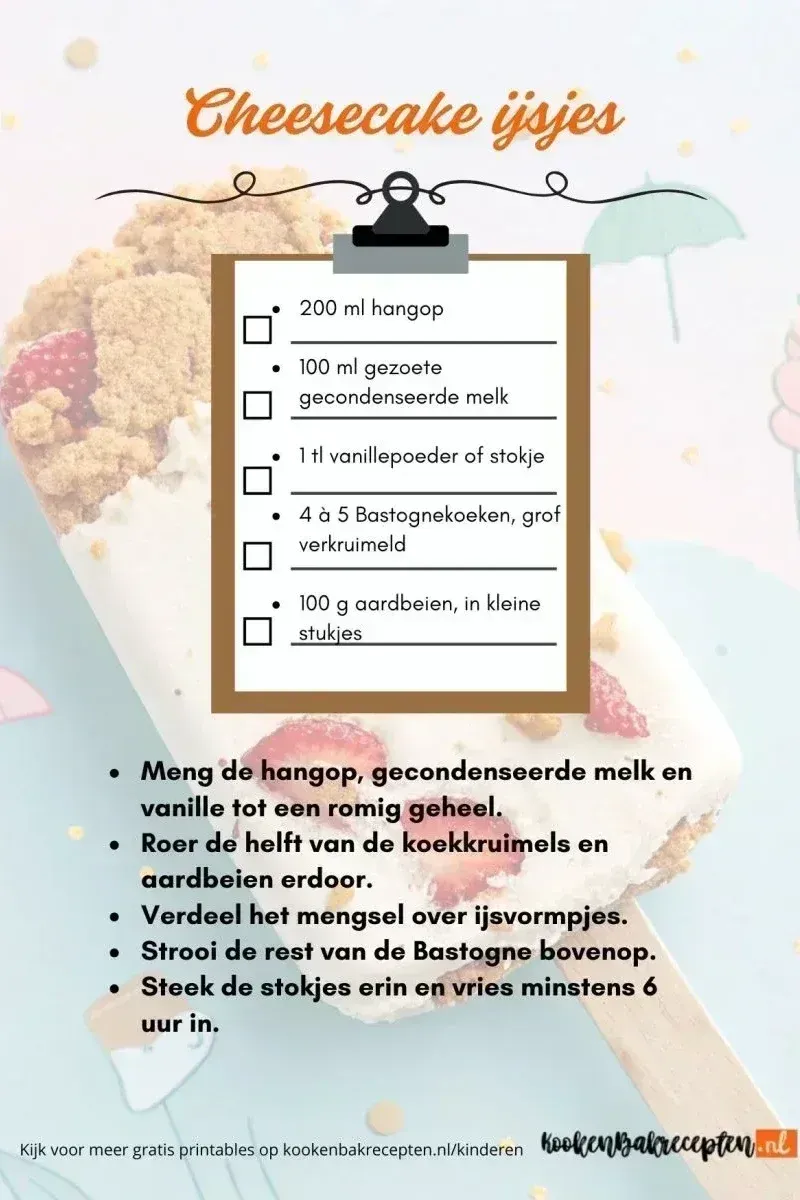 cheesecake ijsjes