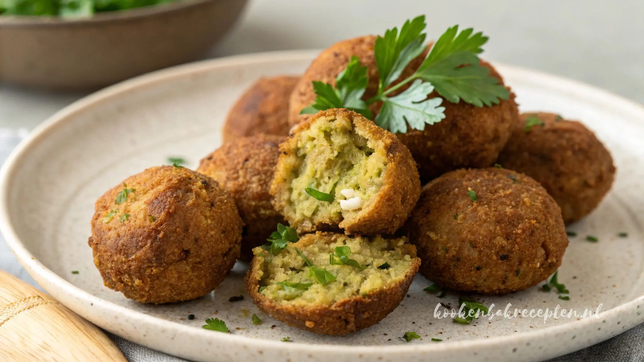 knapperige zelfgemaakte falafel