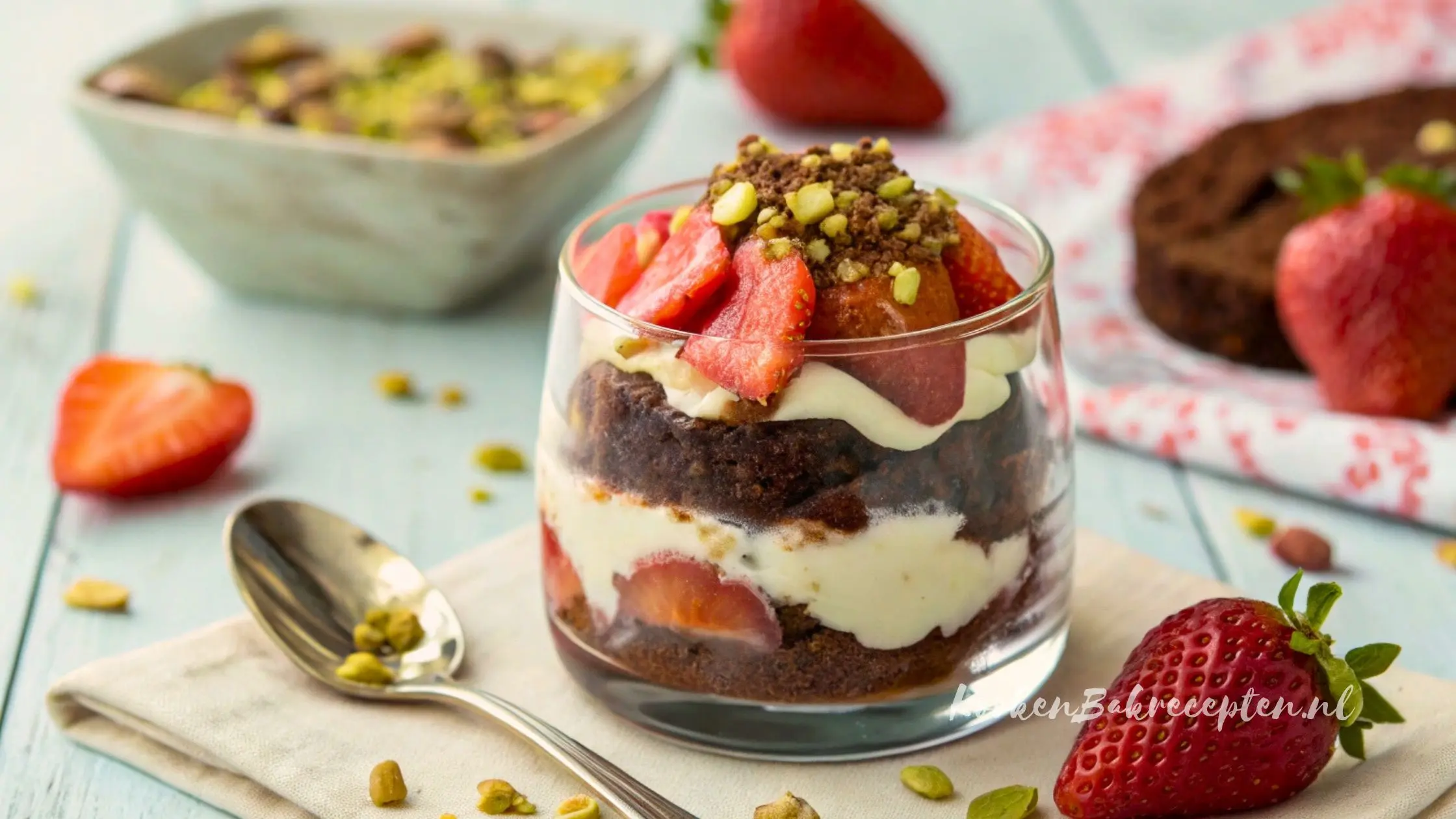 Brownie Bomba een chocoladedroom in een glaasje