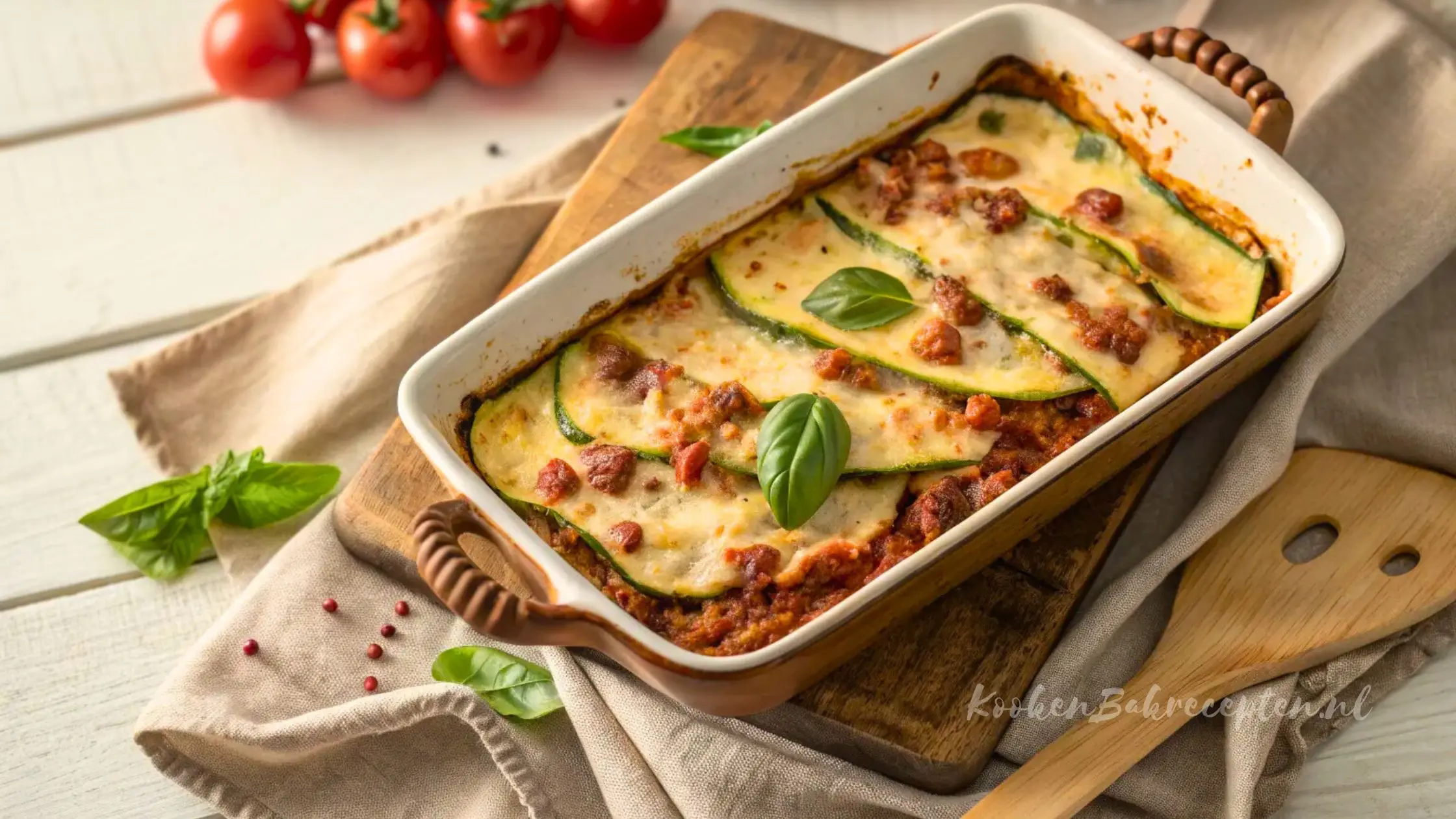 Keto lasagne met courgette en gehakt (zonder pasta!)
