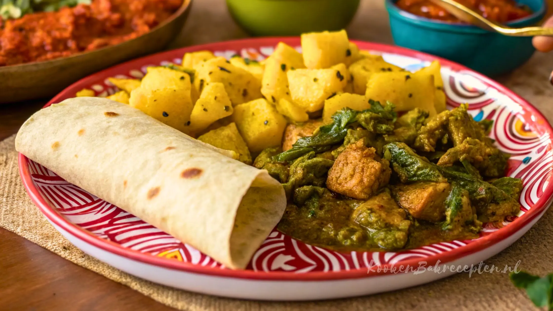 roti kip masala