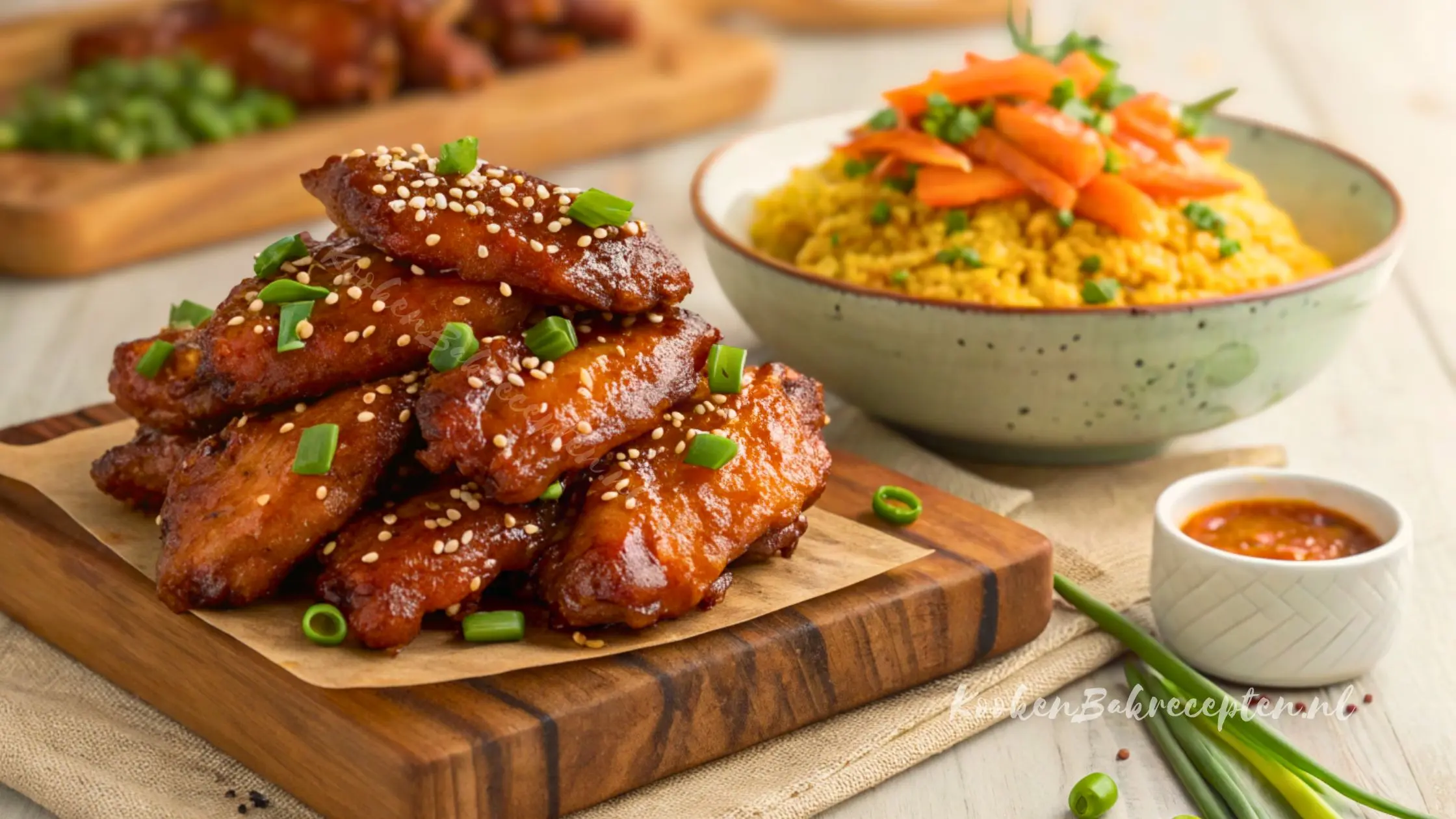 sticky chicken wings