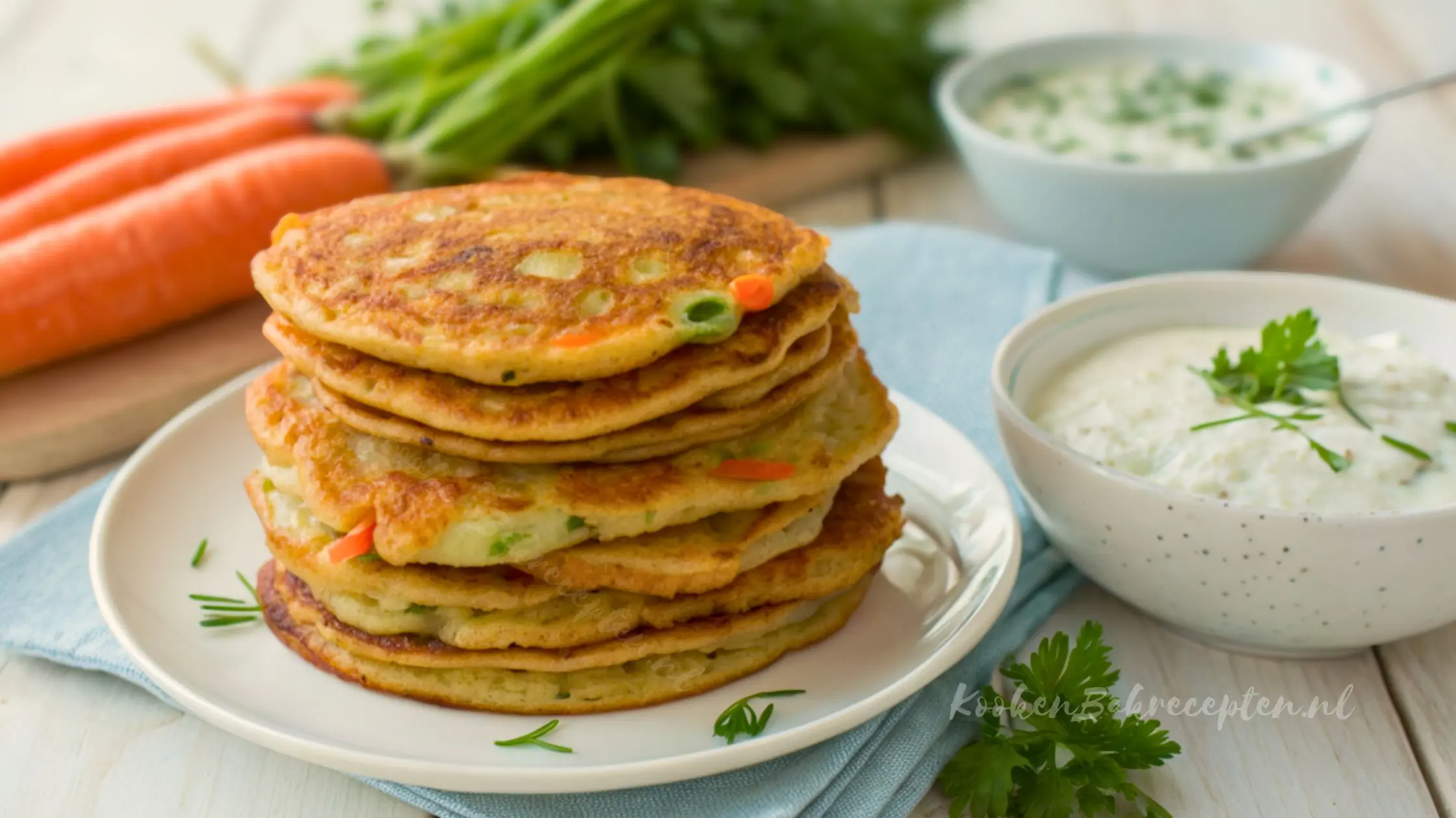 Gezonde Hartige Pannenkoeken met Geraspte Groenten – Makkelijk Recept