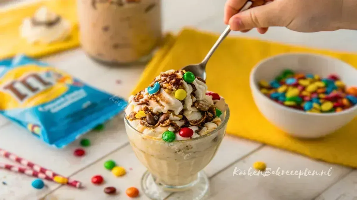 Zelf mcflurry m&m's maken