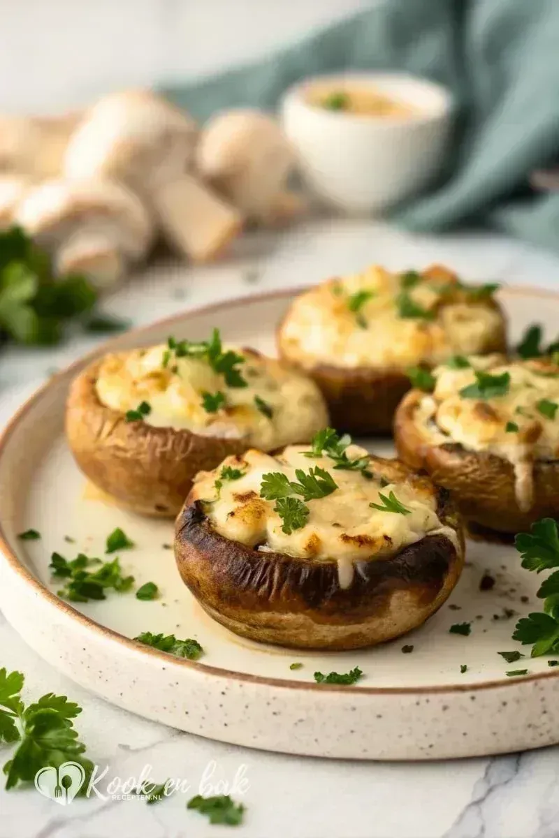 Heerlijke Gevulde Champignons kookenbakrecepten.nl