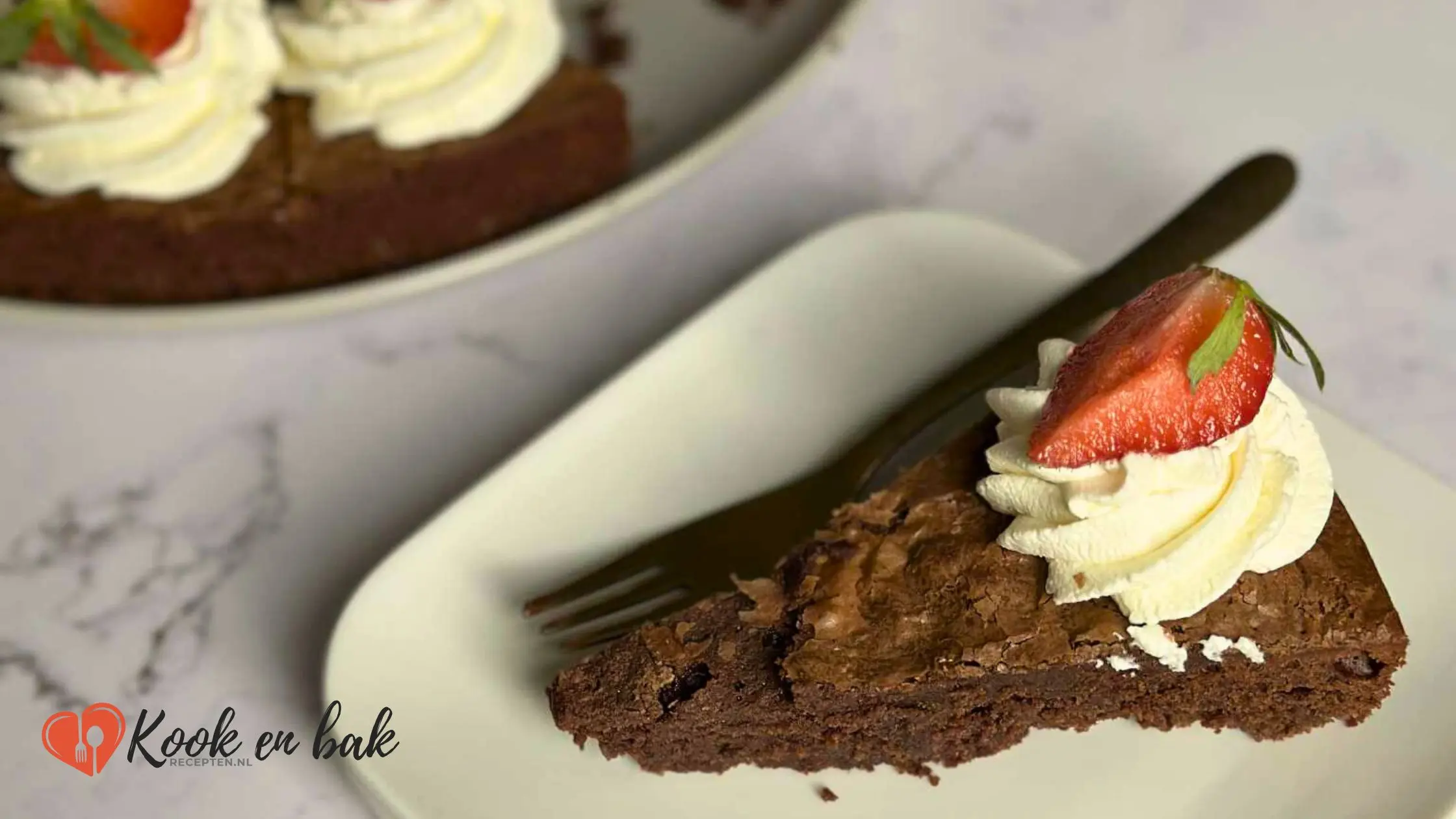 brownie taart punt kookenbakrecepten.nl