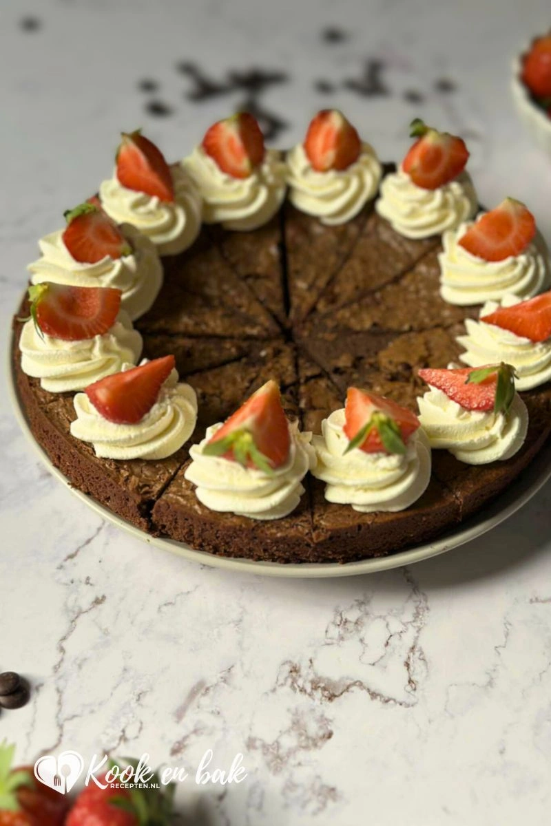 brownietaart kookenbakrecepten.nl