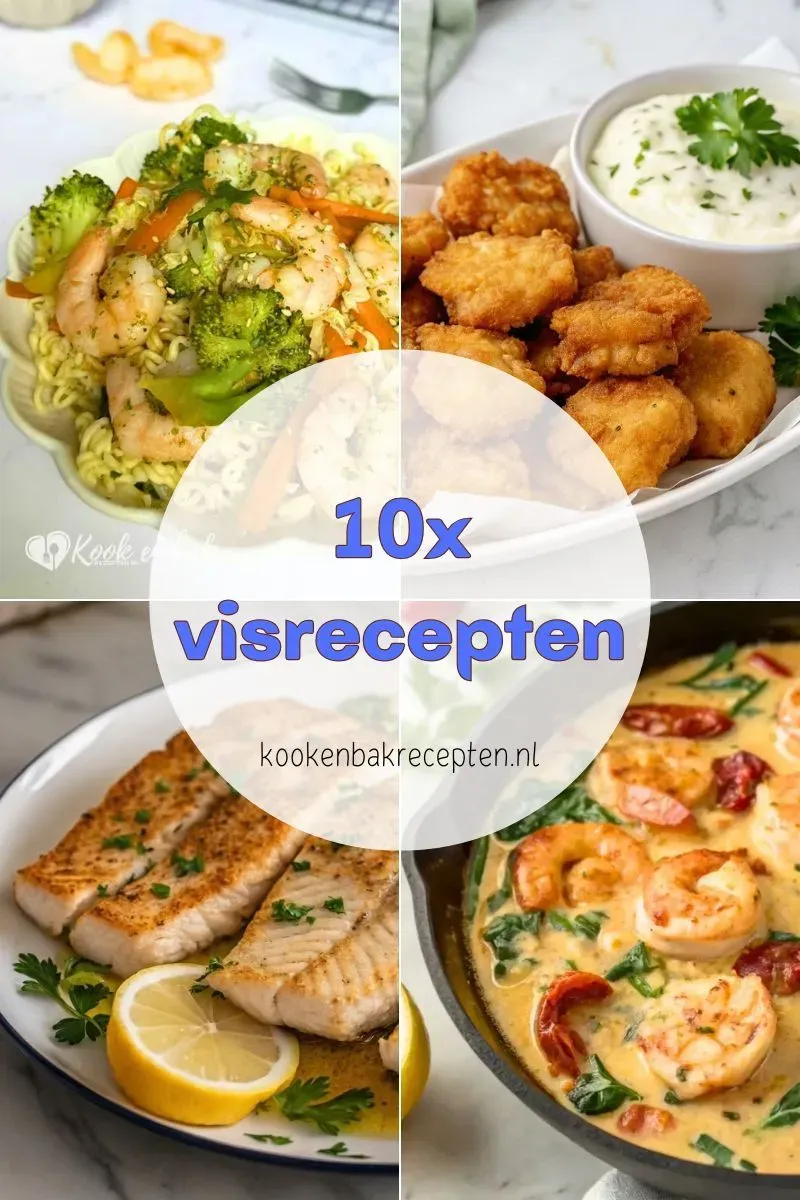 10x visrecepten kookenbakrecepten.nl