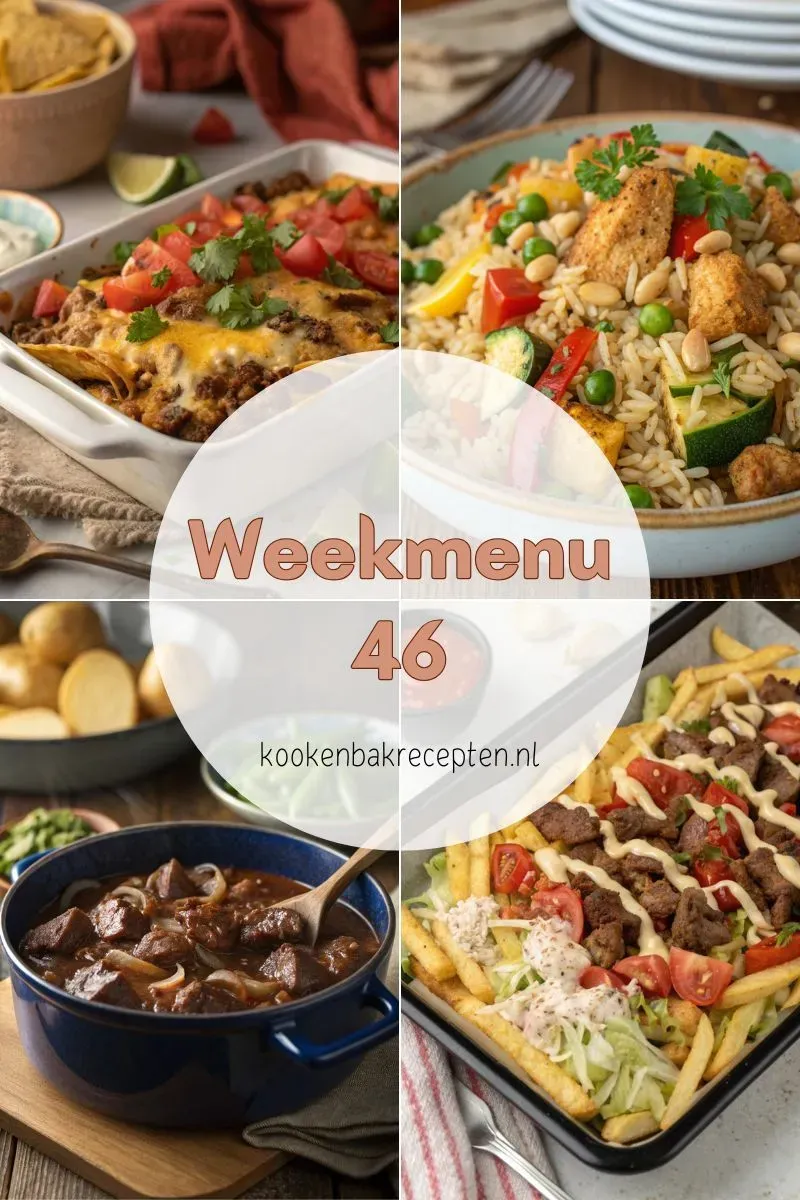 weekmenu 46 kookenbakrecepten.nl
