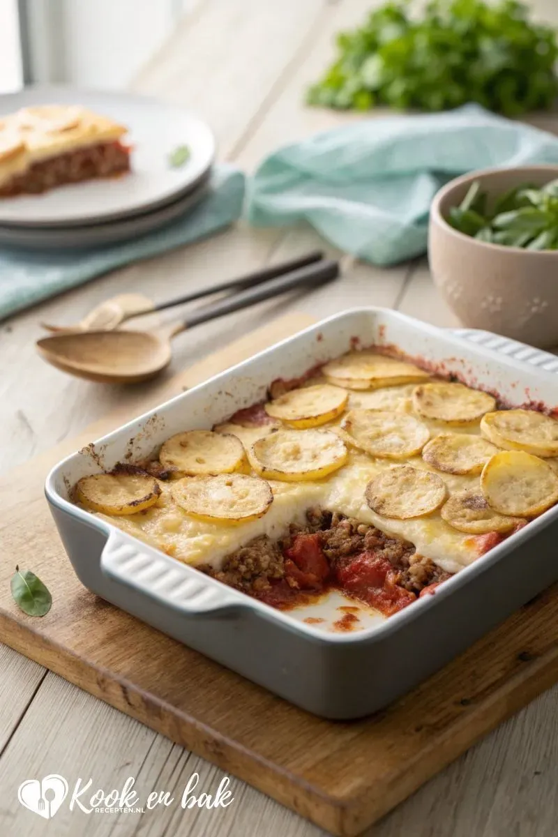 Aardappel Ovenschotel met Gehakt