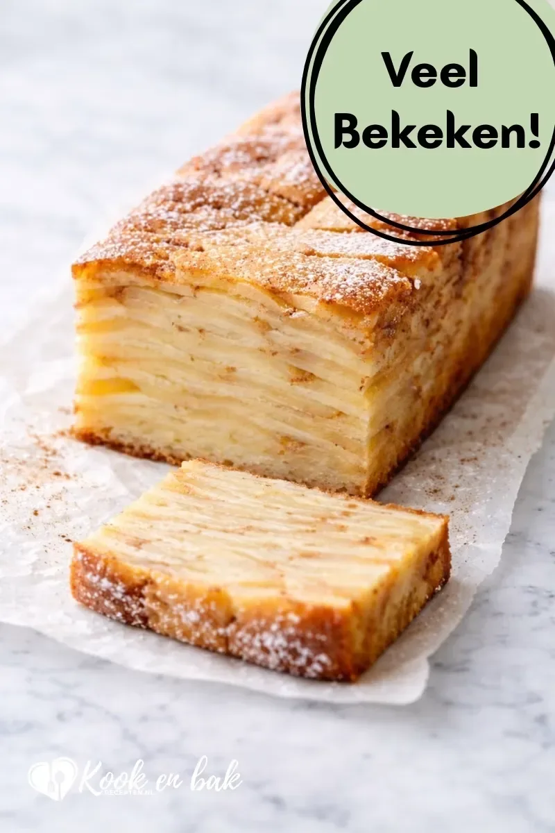 Koolhydraatarme cake met appel www.kookenbakrecepten.nl