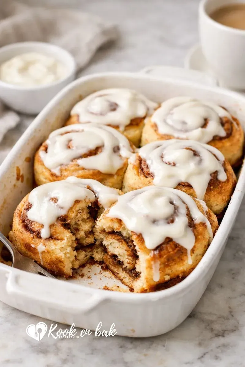 Koolhydraatarme kaneelbroodjes (zacht, smeuïg & verrassend makkelijk) www.kookenbakrecepten.nl
