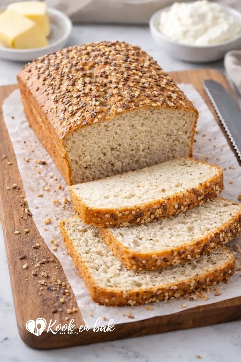 Zelf koolhydraatarm brood maken – makkelijk, luchtig en gezond www.kookenbakrecepten.nl