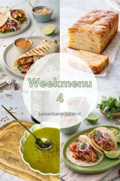 weekmenu 4 www.kookenbakrecepten.nl