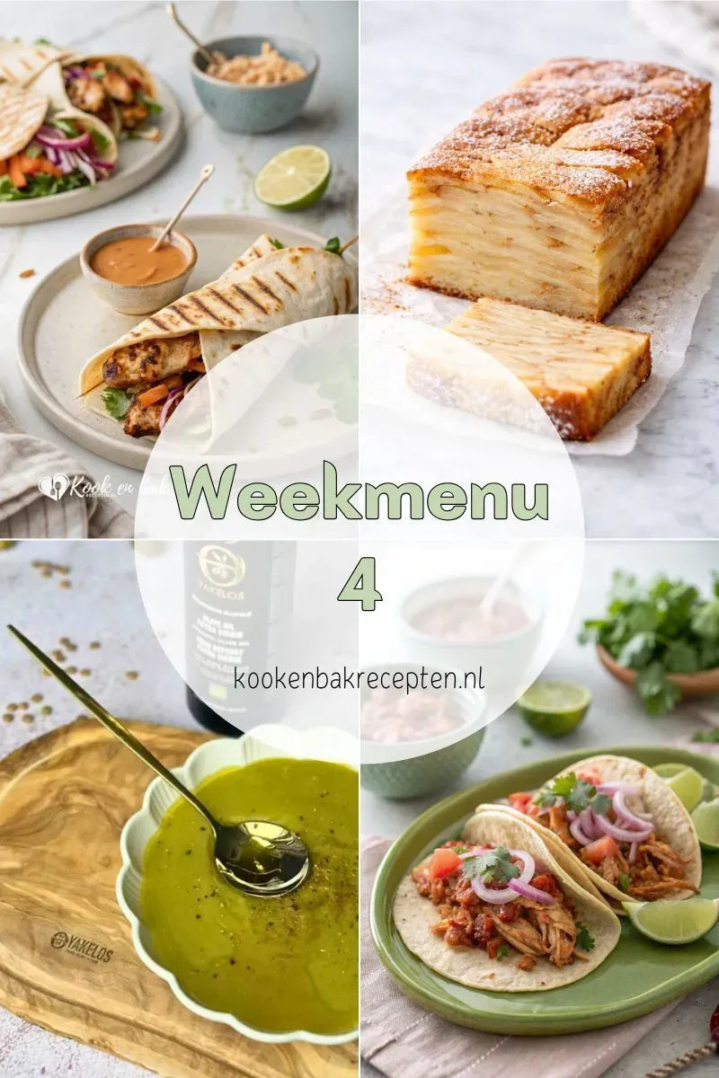 weekmenu 4 www.kookenbakrecepten.nl
