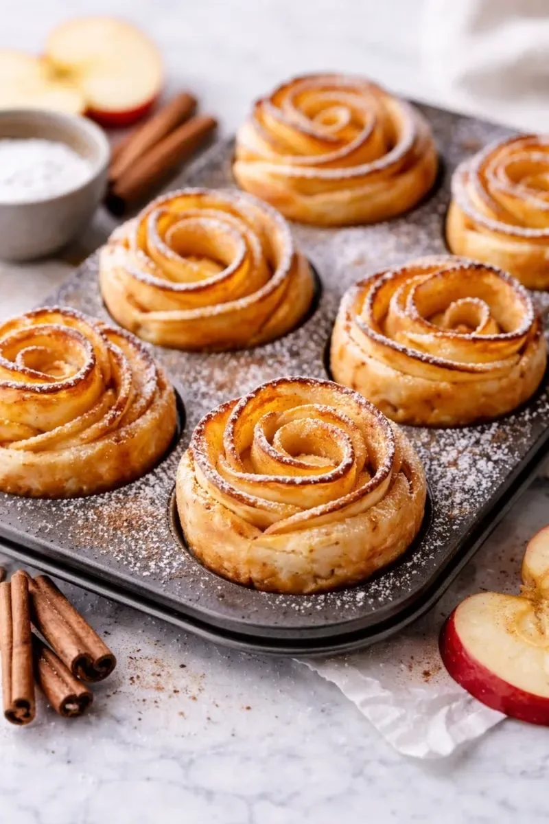 Bladerdeeg Appelroosjes uit de Oven (Makkelijk & Feestelijk) www.kookenbakrecepten.nl