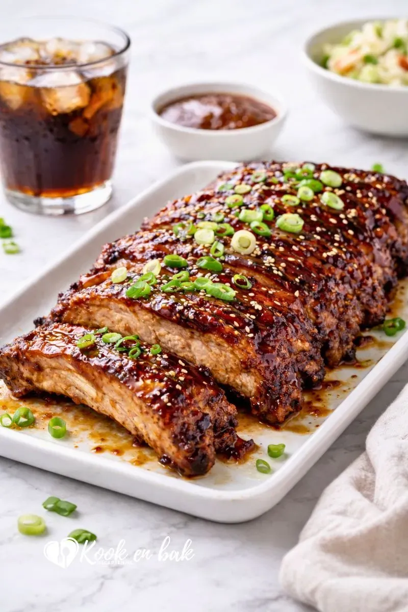 Spareribs uit de oven met cola – extra mals en vol smaak www.kookenbakrecepten.nl