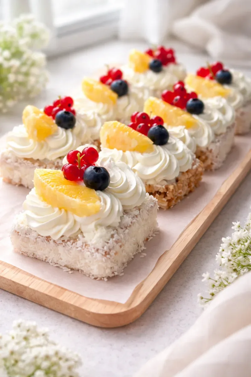 no bake slagroomtaartjes met fruit www.kookenbakrecepten.nl