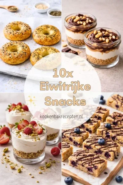 10x eiwitrijke snacks www.kookenbakrecepten.nl