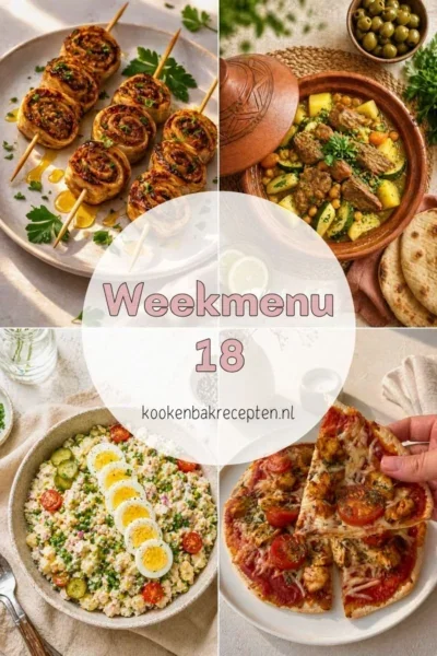 Weekmenu 18 - eindelijk écht lente www.kookenbakrecepten.nl