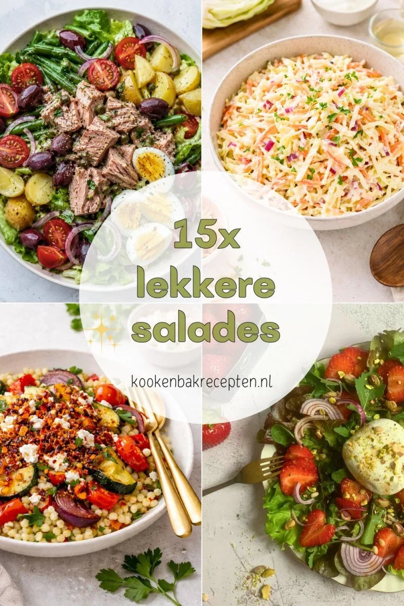 15x makkelijke salades voor lunch, barbecue en diner www.kookenbakrecepten.nl