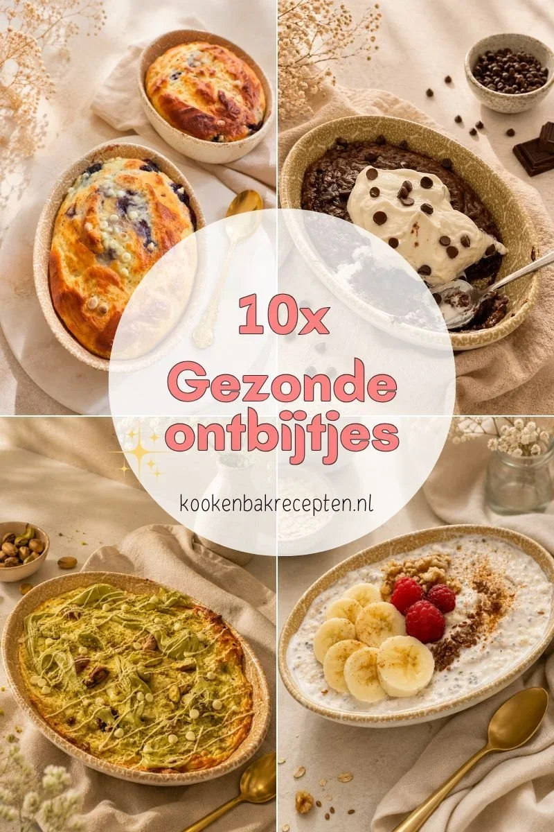 10x gezonde eiwitrijke ontbijtjes www.kookenbakrecepten.nl