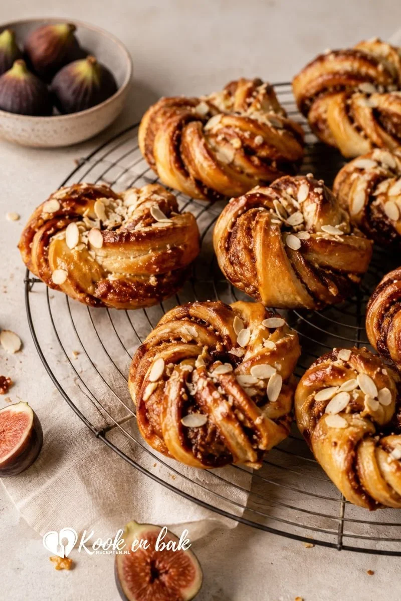 Gevlochten brioche broodjes met vijgencompote www.kookenbakrecepten.nl