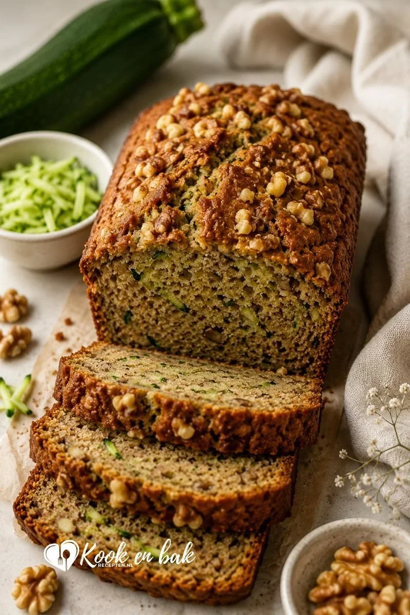 Gezond courgettebrood www.kookenbakrecepten.nl