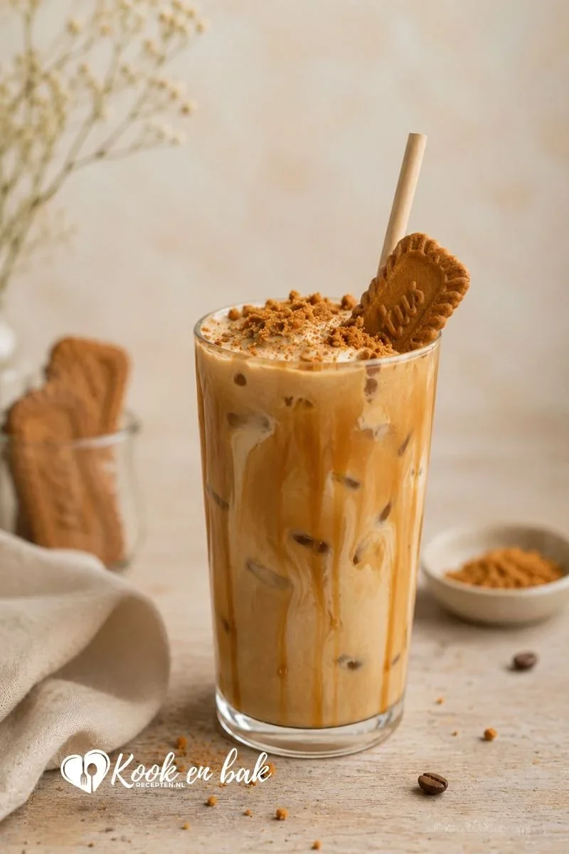 Speculoos ijskoffie maken www.kookenbakrecepten.nl