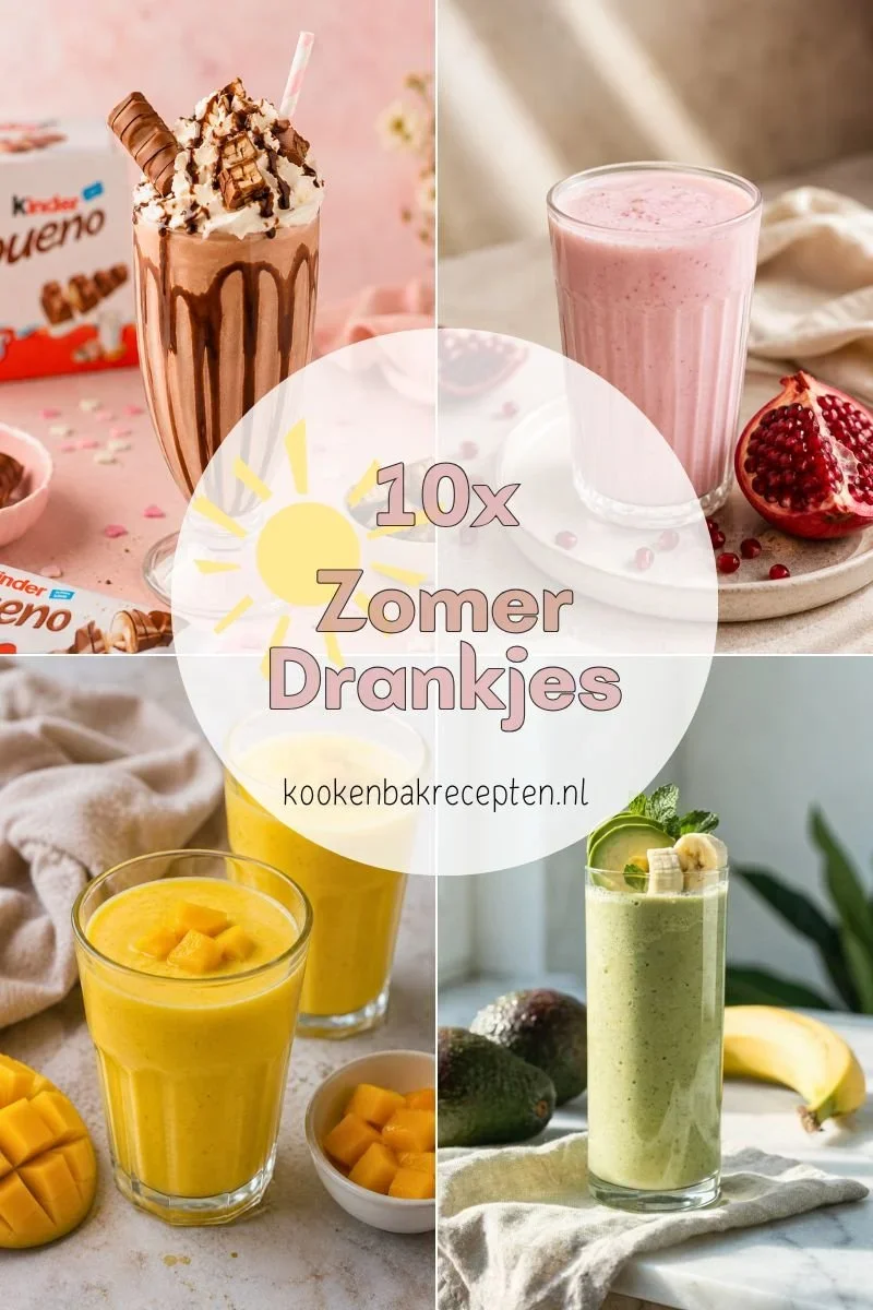 10x lekkere zomer drankjes www.kookenbakrecepten.nl