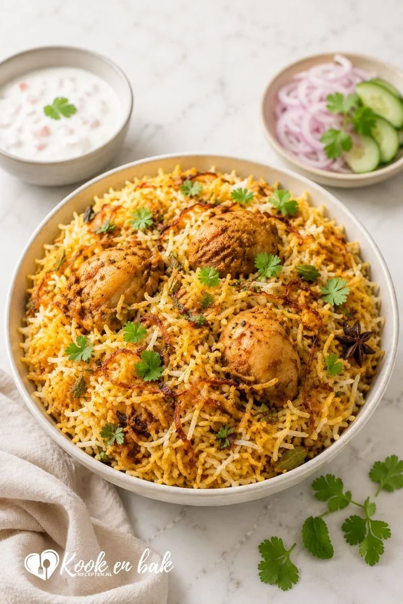 kip biryani recept www.kookenbakrecepten.nl
