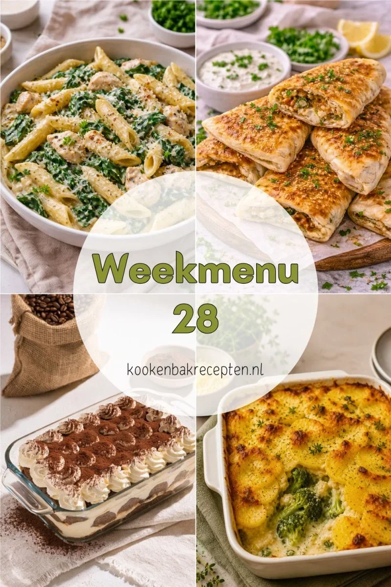 weekmenu 28 www.kookenbakrecepten.nl