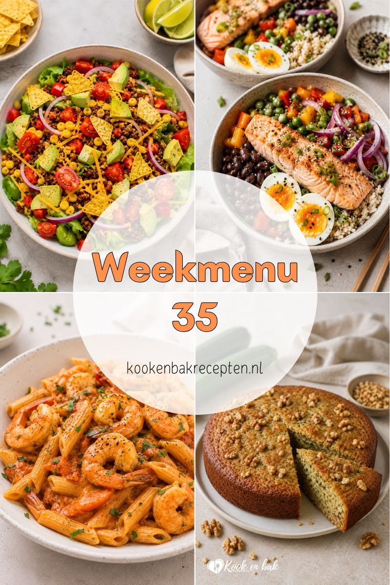 Weekmenu 35 www.kookenbakrecepten.nl
