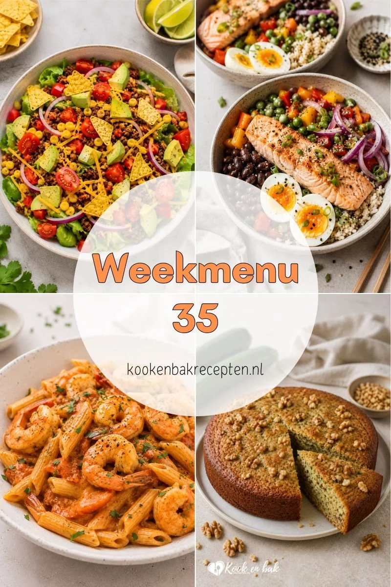 Weekmenu 35 www.kookenbakrecepten.nl