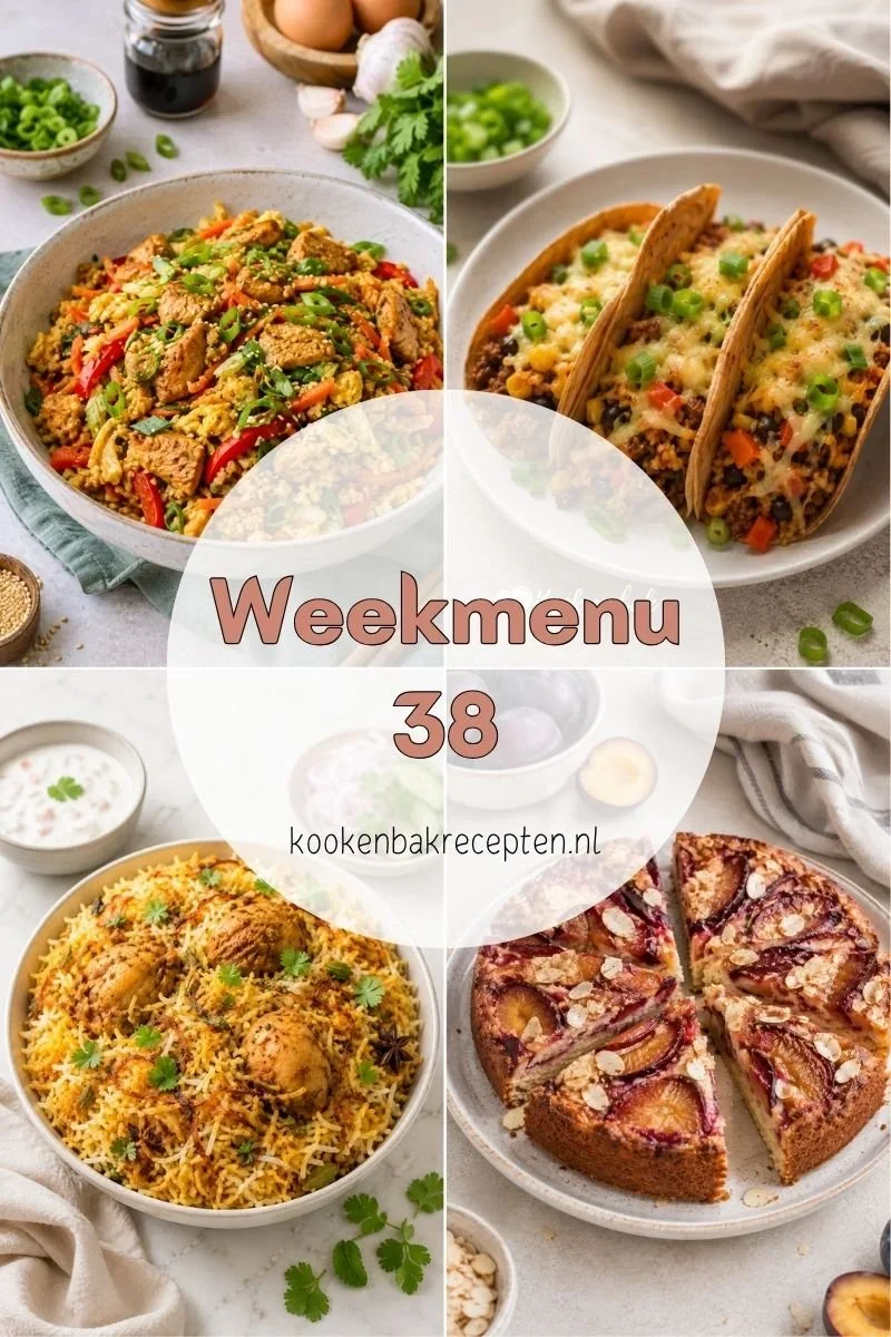 weekmenu 38 www.kookenbakrecepten.nl