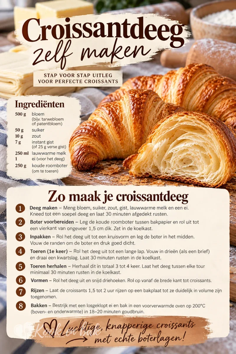zelf croissantdeeg maken